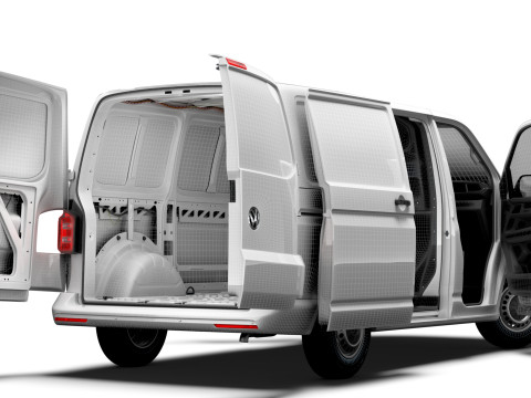 VW Transporter Van T61 L1H1 HQ Int 2020 3D Model