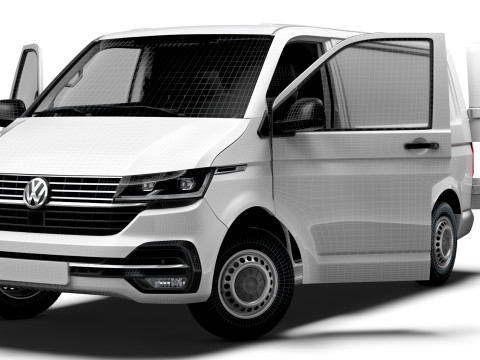 VW Transporter Van T61 L1H1 HQ Int 2020 3D Model