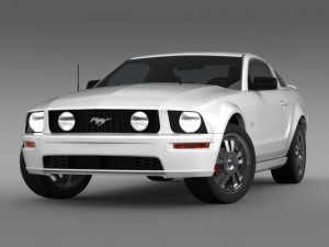 ford mustang gt 2005 Modelo 3D