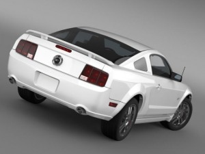 ford mustang gt 2005 3D-Modell