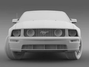 ford mustang gt 2005 3D Model