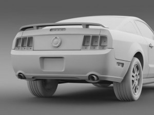 ford mustang gt 2005 3D-Modell