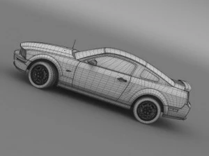 ford mustang gt 2005 3D Model