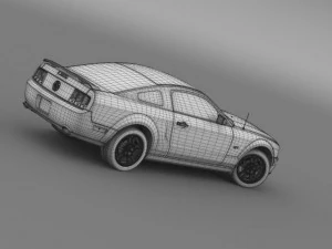 ford mustang gt 2005 3D Model