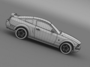 ford mustang v6 pony 2006 3D Model