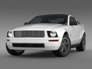 ford mustang wip 2009 3D Model
