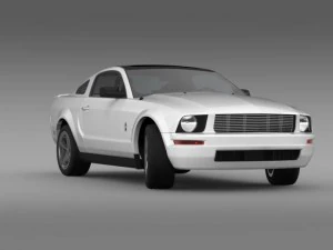 ford mustang wip 2009 3D Model
