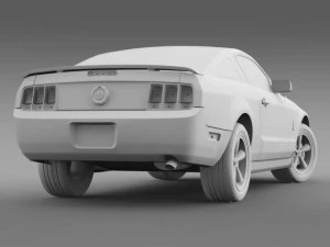 ford mustang wip 2009 3D Model