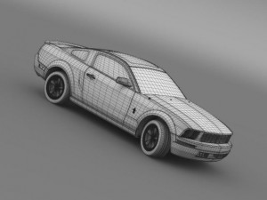 ford mustang wip 2009 Model 3D