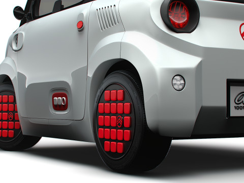 Citroen Ami 2025 3D Модель