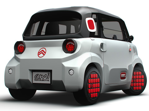 Citroen Ami 2025 3D Модель