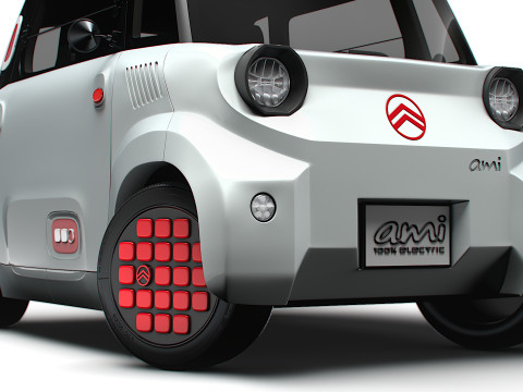 Citroen Ami 2025 3D Модель