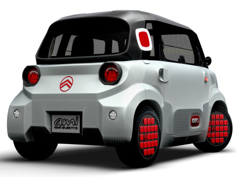 Citroen Ami 2025 3D Модель