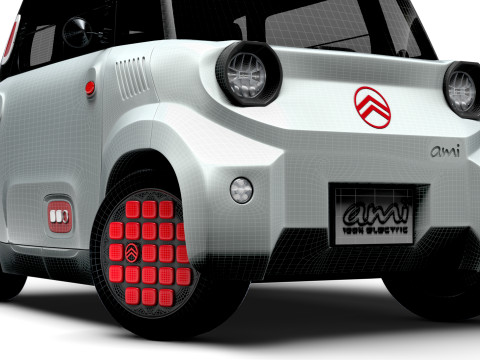 Citroen Ami 2025 3D Модель