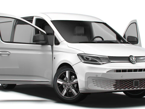 Interni VW Caddy Cargo LWB HQ 2025 Modello 3D