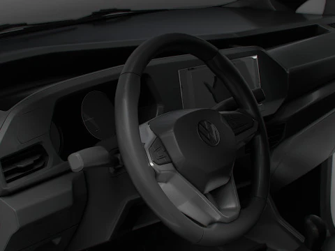 VW Caddy Cargo LWB HQ Int&eacute;rieur 2025 Modèle 3D