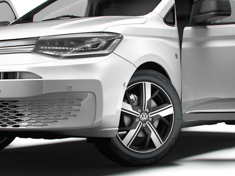 VW Caddy Cargo LWB HQ Int&eacute;rieur 2025 Modèle 3D