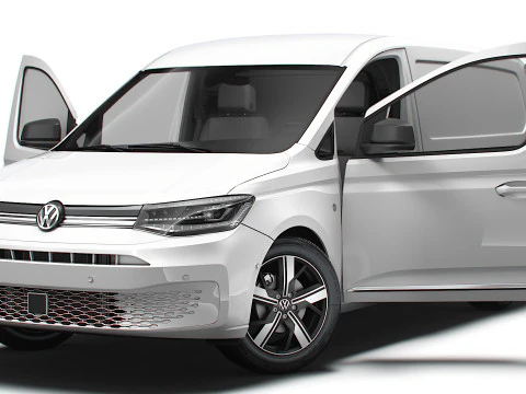 VW Caddy Cargo LWB HQ Int&eacute;rieur 2025 Modèle 3D