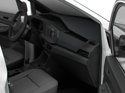 VW Caddy Cargo LWB HQ Int&eacute;rieur 2025 Modèle 3D