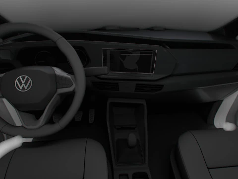VW Caddy Cargo LWB HQ Int&eacute;rieur 2025 Modèle 3D