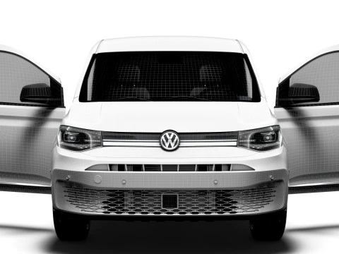 VW Caddy Cargo LWB HQ Int&eacute;rieur 2025 Modèle 3D