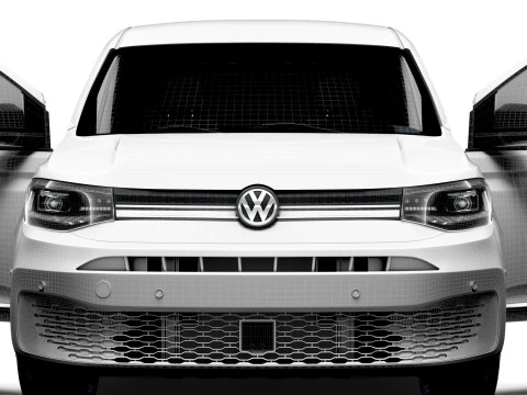 VW Caddy Cargo LWB HQ Int&eacute;rieur 2025 Modèle 3D
