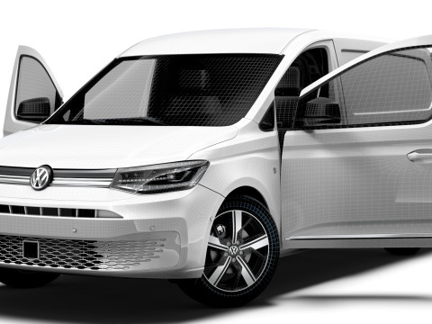 VW Caddy Cargo LWB HQ Interior 2025 Model 3D