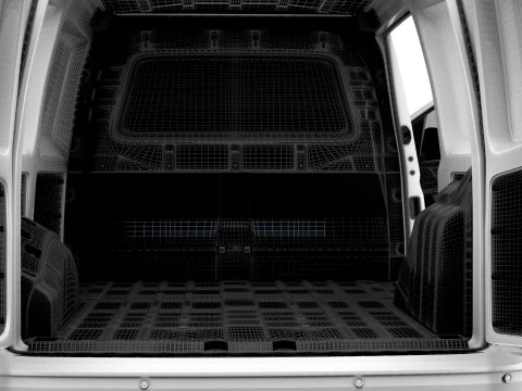 VW Caddy Cargo LWB HQ Int&eacute;rieur 2025 Modèle 3D