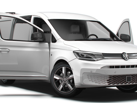 VW Caddy Cargo LWB Valve HQ Interior 2025 3D मॉडल