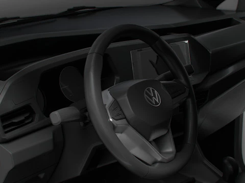 VW Caddy Cargo LWB Valve HQ Interior 2025 3D Model