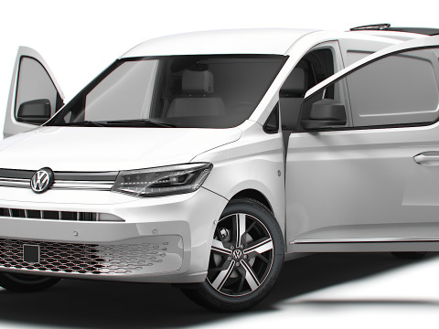 VW Caddy Cargo LWB Valve HQ Interior 2025 Model 3D