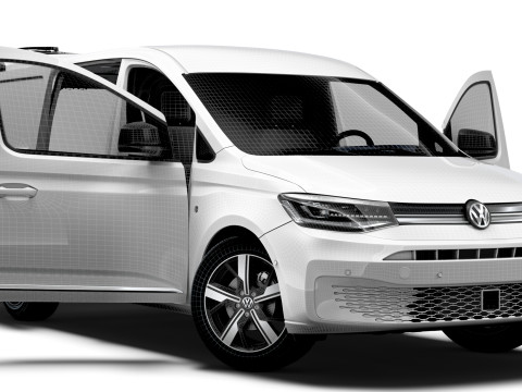 VW Caddy Cargo LWB Valve HQ Interior 2025 Model 3D