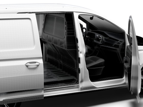 VW Caddy Cargo LWB Valve HQ Interior 2025 Model 3D
