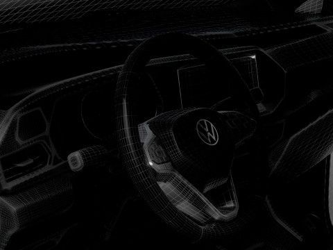 VW Caddy Cargo LWB Valve HQ Interior 2025 Model 3D