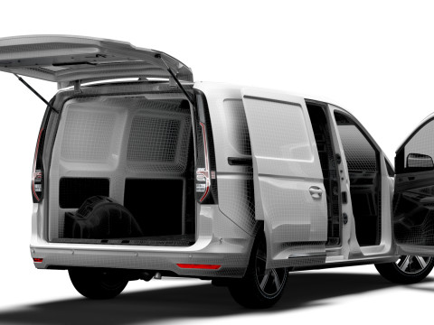VW Caddy Cargo LWB Valve HQ Interior 2025 Model 3D