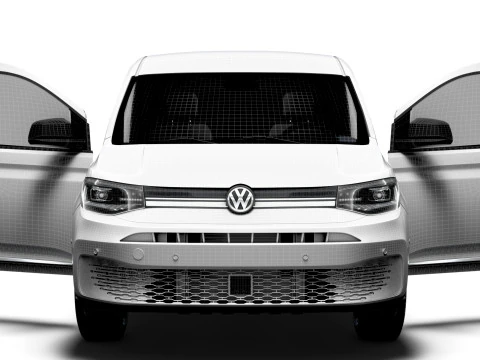 VW Caddy Cargo LWB Valve HQ Interior 2025 3D Model