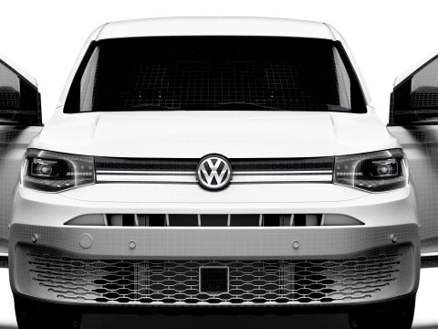 VW Caddy Cargo LWB Valve HQ Interior 2025 3D Model