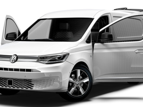 VW Caddy Cargo LWB Valve HQ Interior 2025 Model 3D