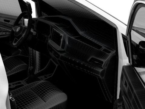 VW Caddy Cargo LWB Valve HQ Interior 2025 Model 3D