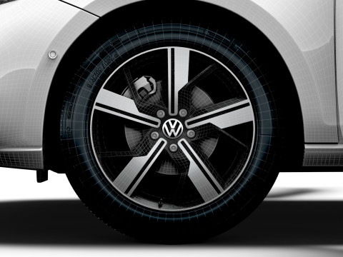VW Caddy Cargo LWB Valve HQ Interior 2025 Model 3D
