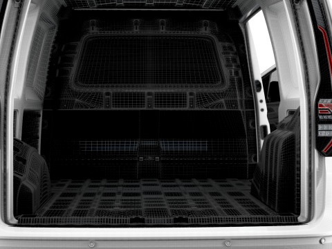 VW Caddy Cargo LWB Valve HQ Interior 2025 Model 3D