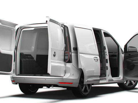 VW Caddy Cargo SWB HQ Interior 2025 Modelo 3D