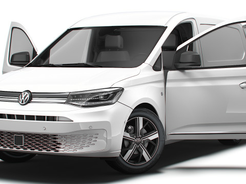 VW Caddy Cargo SWB HQ Interior 2025 Modelo 3D