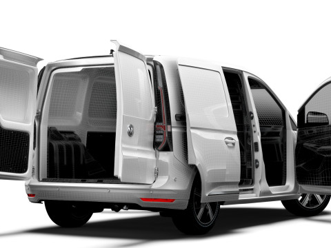 VW Caddy Cargo SWB HQ Interior 2025 Modelo 3D