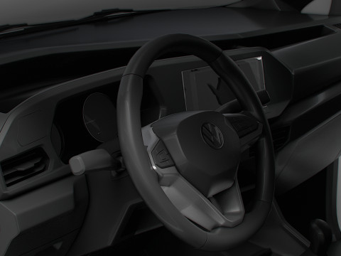 VW Caddy Cargo SWB Valve HQ Interior 2025 3D Model