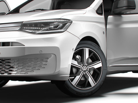 VW Caddy Cargo SWB Valve HQ Interior 2025 3D Model