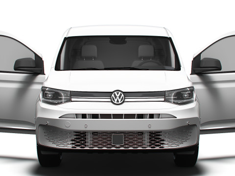 VW Caddy Cargo SWB Valve HQ Interior 2025 3D Model
