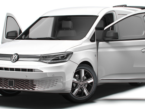 VW Caddy Cargo SWB Valve HQ Interior 2025 3D Model