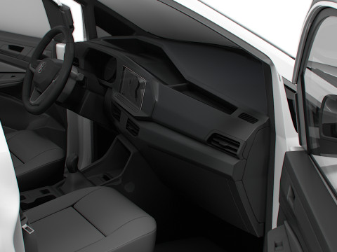 VW Caddy Cargo SWB Valve HQ Interior 2025 3D Model