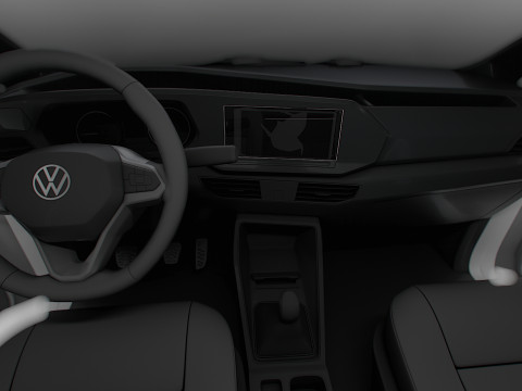 VW Caddy Cargo SWB Valve HQ Interior 2025 3D Model